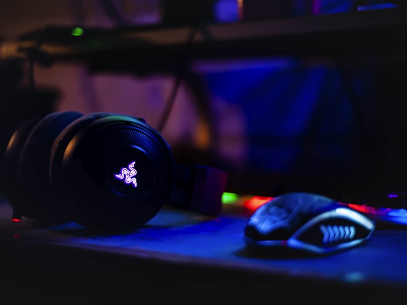 Close-up of a mechanical gaming keyboard